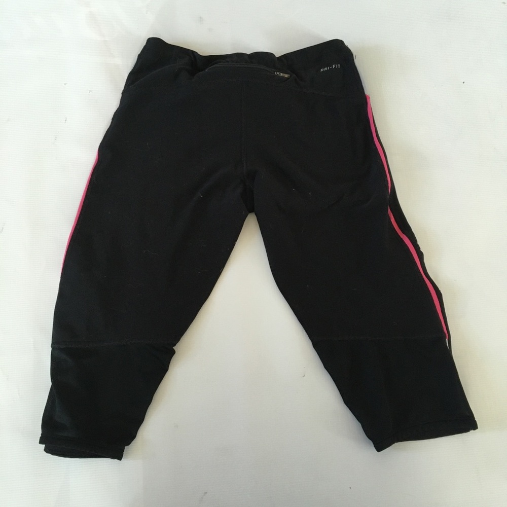 NIKE DRI FIT 3/4 CROPPED SPANDEX WORKOUT PANTS M - Picture 3 of 4